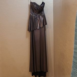 Gunmetal Grey Strapless dress